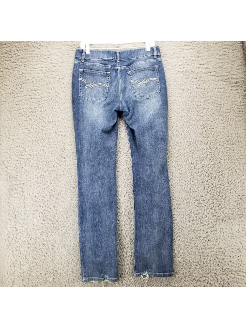Wrangler Jeans Womens 11x34 Tall Blue Stretch Denim Straight *Read*